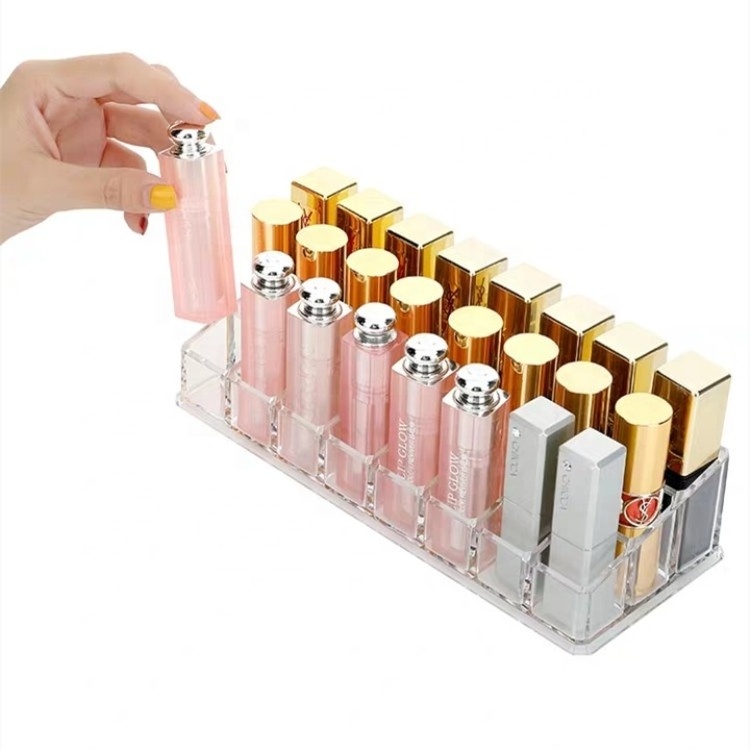 High Quality Fashion Makeup Stand Acrylic Cosmetic Display Lipstick Holder