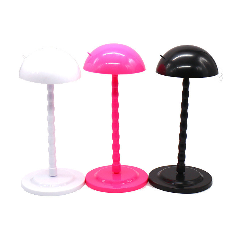 New portable lightweight and cute mushroom-shaped plastic detachable for display wigs and hat wig holders