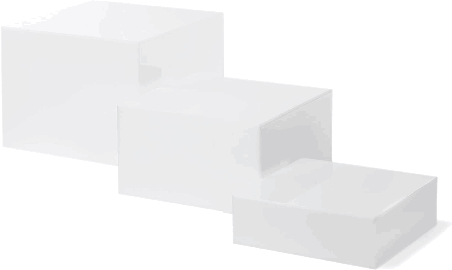 2021 Factory  Retail Acrylic Blocks Display Cubes Customized  Square Rectangle  Cube Display Riser