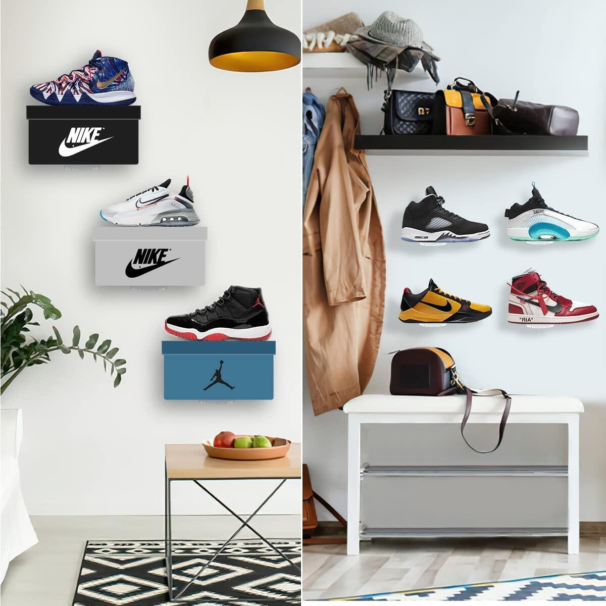 Hot Sale Sneaker Shoe Display Shelf for Wall Floating Wall Mounted  Display and Showcase  of Shoe Collection