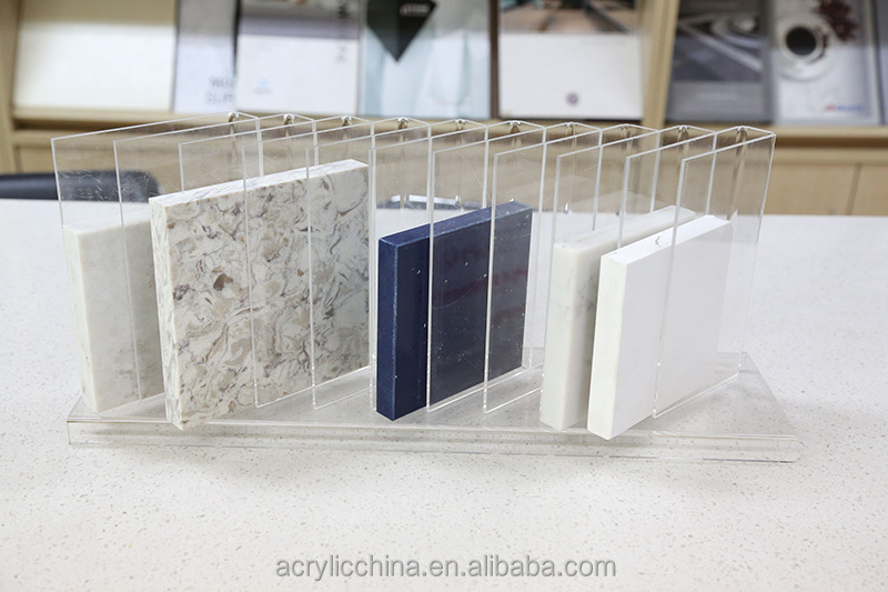 Acrylic display stands for tiles ceramics slide tiles display stand racks