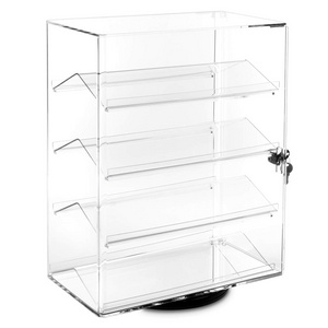 Counter Display Clear Rotating Acrylic Knife Display Case