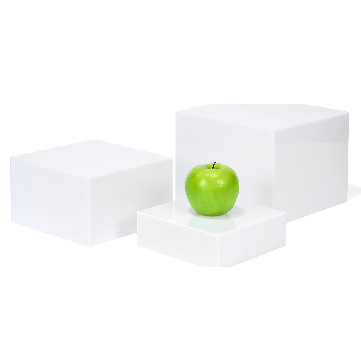 Acrylic Buffet Cube Riser For Food Display/White Cube Dessert Table Display set Acrylic display Stand