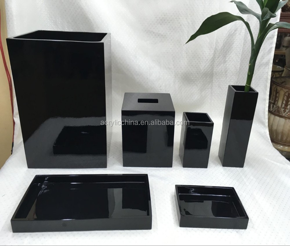 Modern Acrylic hotel bathroom amenities tray sets /hotel amenities set /amenity tray in hotel