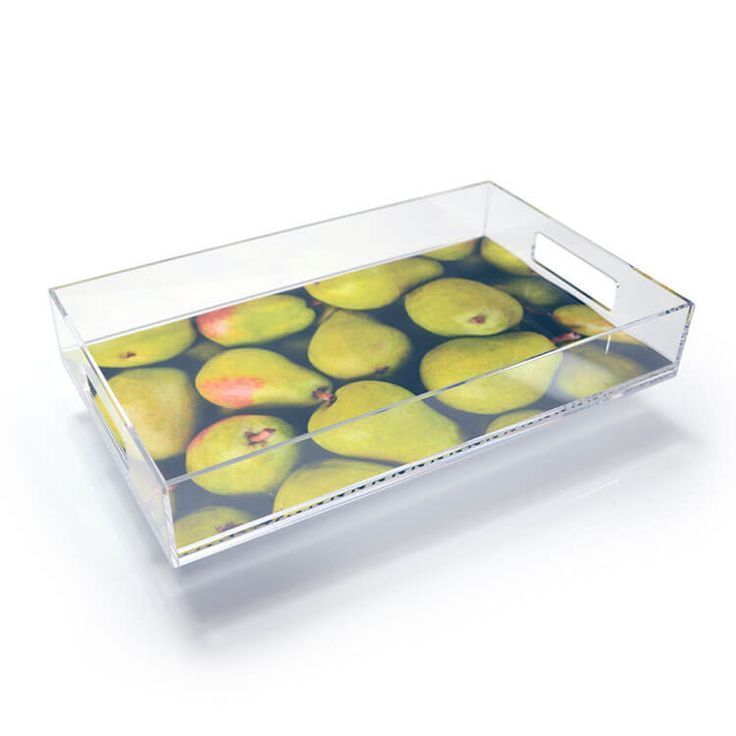 Clear Acrylic Tray With Paper Insert Wholesale Lucite Acrylic Serving Food Tray