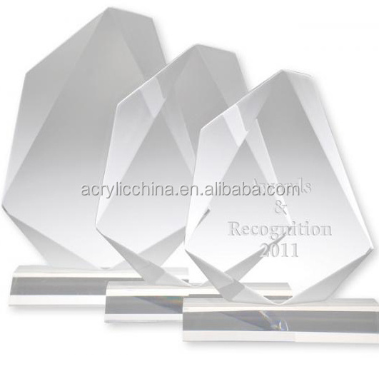 acrylic trophy blanks with custom logo design,acrylic award blanks