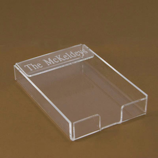 Acrylic notepad holder,wholesale transparent lucite acrylic notepad holder