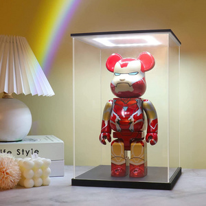 Acrylic display box with led for collectibles, statue models, trophies, action doll toys