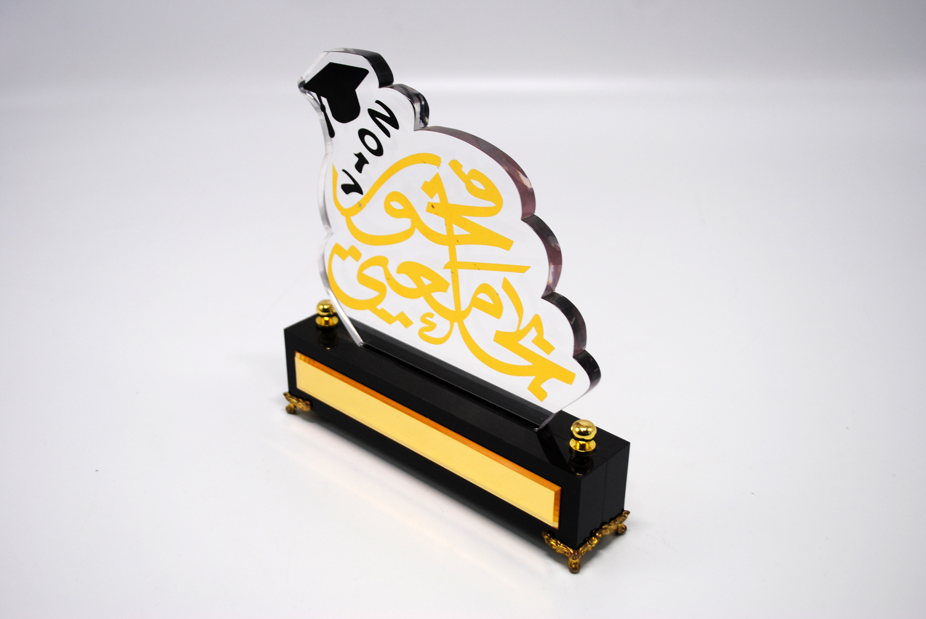 Cheap wholesale Blank acrylic award trophy Customized Shaped lucite blank award plexiglass award for Graduation gift