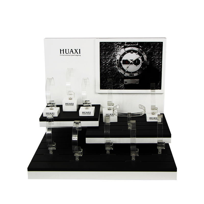 Custom acrylic wrist watch counter display watch display counter watch counter display design