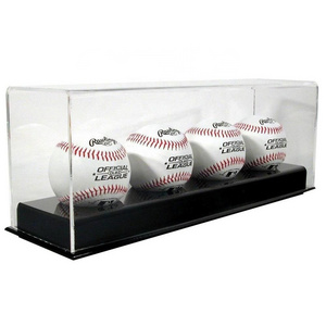 Lucite Clear Transparent baseball Basketball tennis  Football  Box Display Case Rugby Soccer Ball Holder