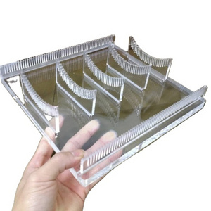 customized clear acrylic hair extension display stand plastic wig display holder wig racks simple wig display showcase