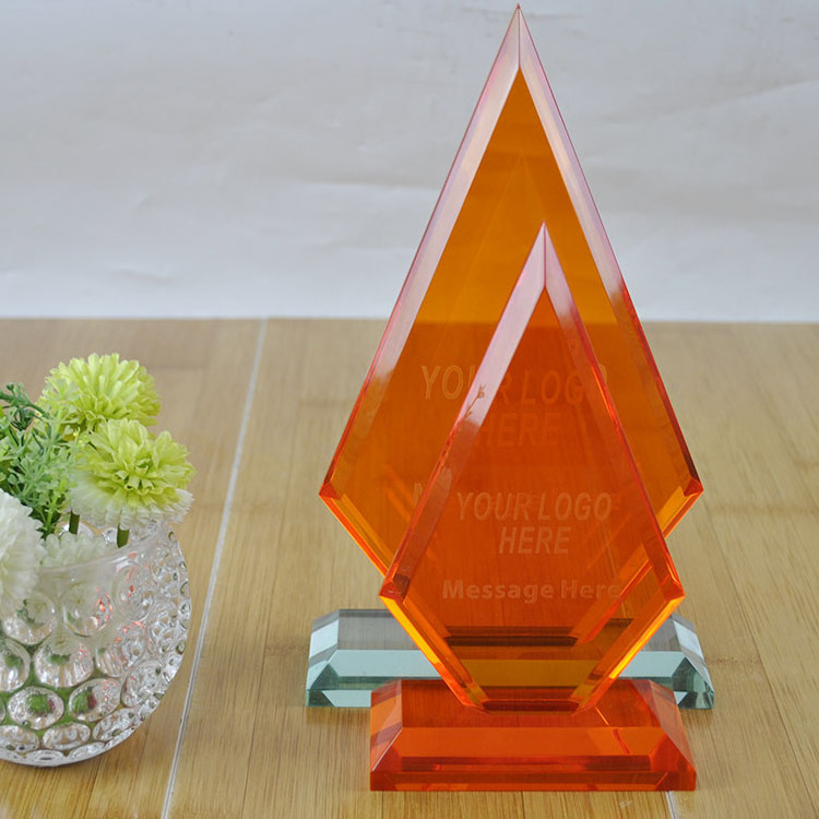 wholesale acrylic blank  plaque clear design lucite trophy awards for employee plexiglass award souvenir gift