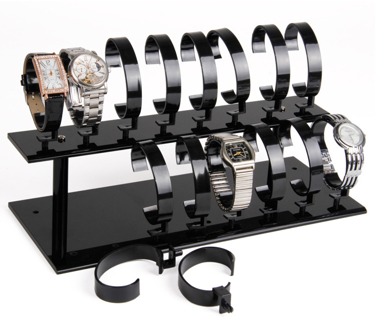 Custom acrylic wrist watch counter display watch display counter watch counter display design