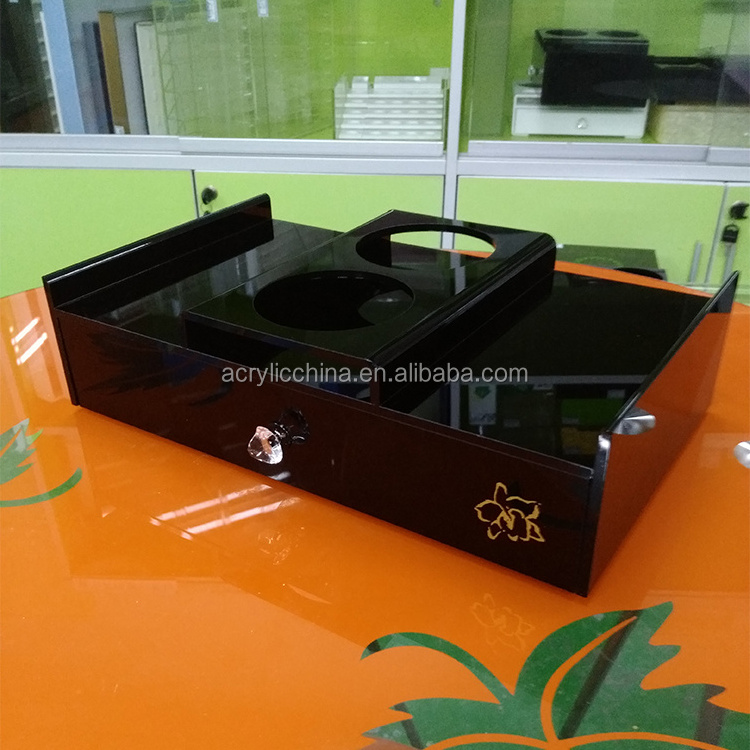 Modern Acrylic hotel bathroom amenities tray sets /hotel amenities set /amenity tray in hotel