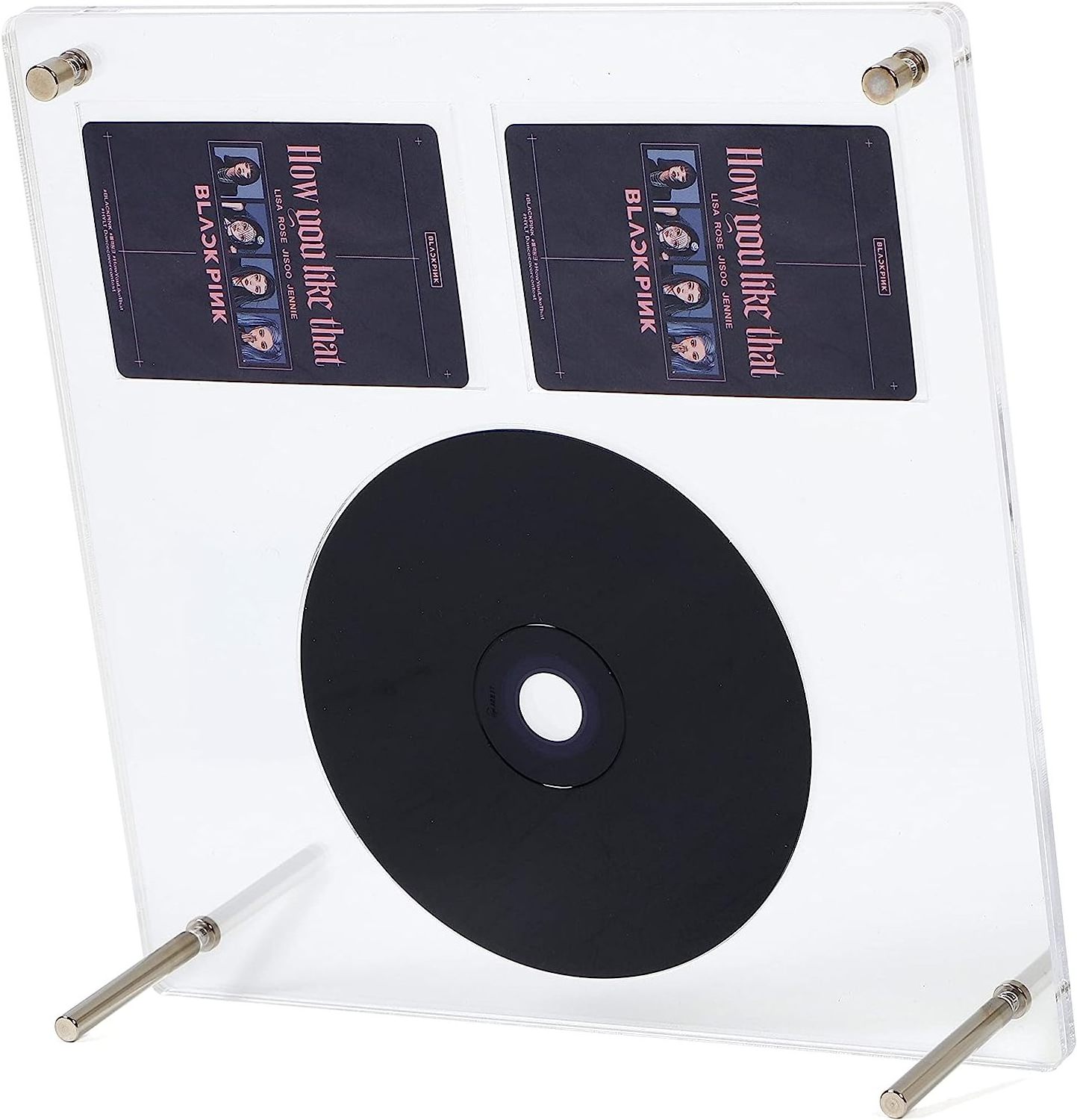 Wholesale Personalized Transparent Acrylic Double Sided Magnetic Photo Frames Display Stand For Tabletop Display