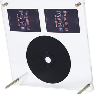 Wholesale Personalized Transparent Acrylic Double Sided Magnetic Photo Frames Display Stand For Tabletop Display