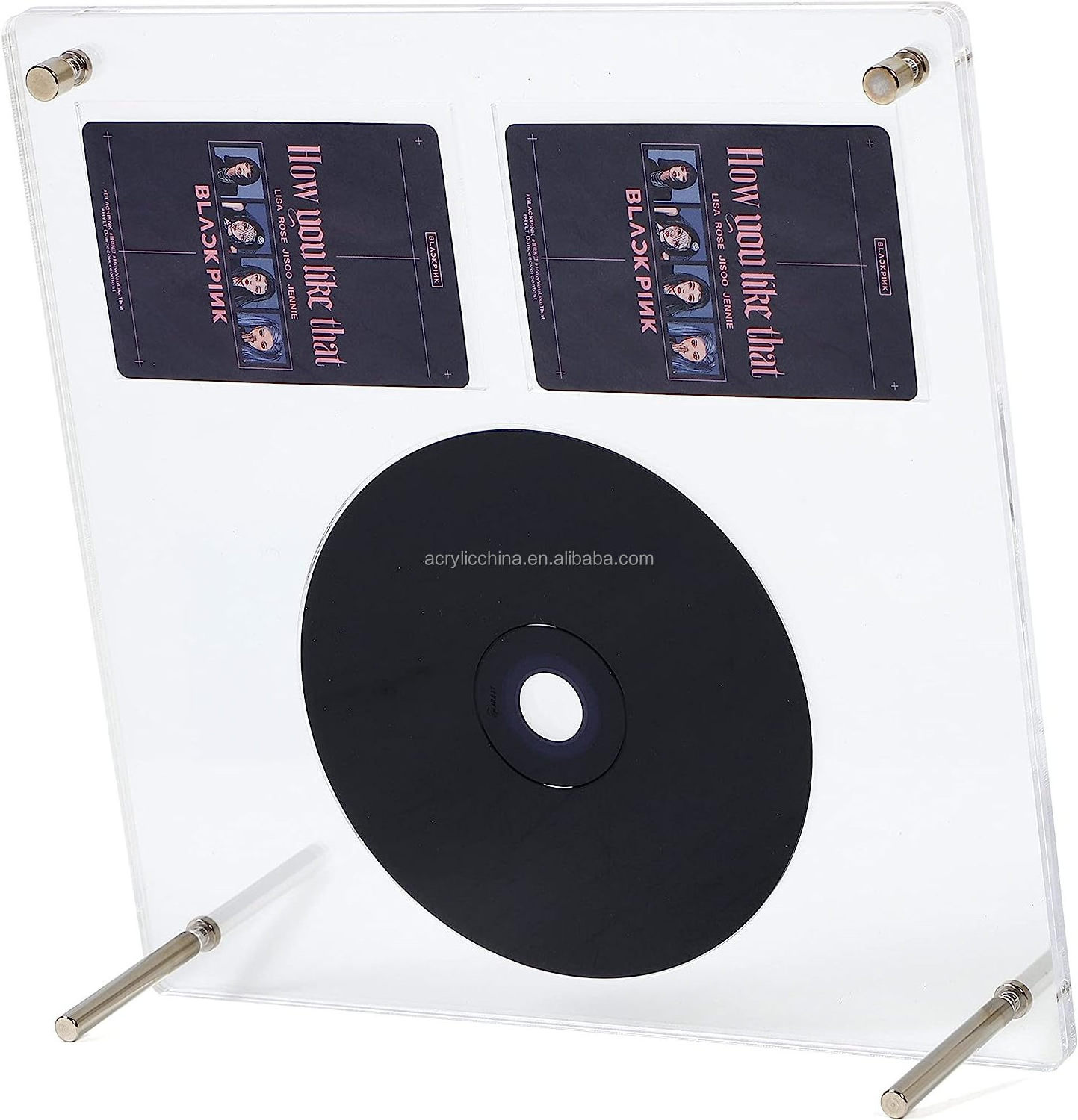 New Design Magnetic Double CD Card Photo Display Board Stand