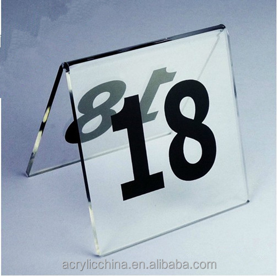 Acrylic table numbers,clear acrylic lucite seat number table number stands