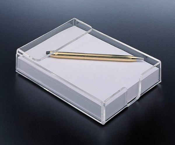 Acrylic notepad holder,wholesale transparent lucite acrylic notepad holder