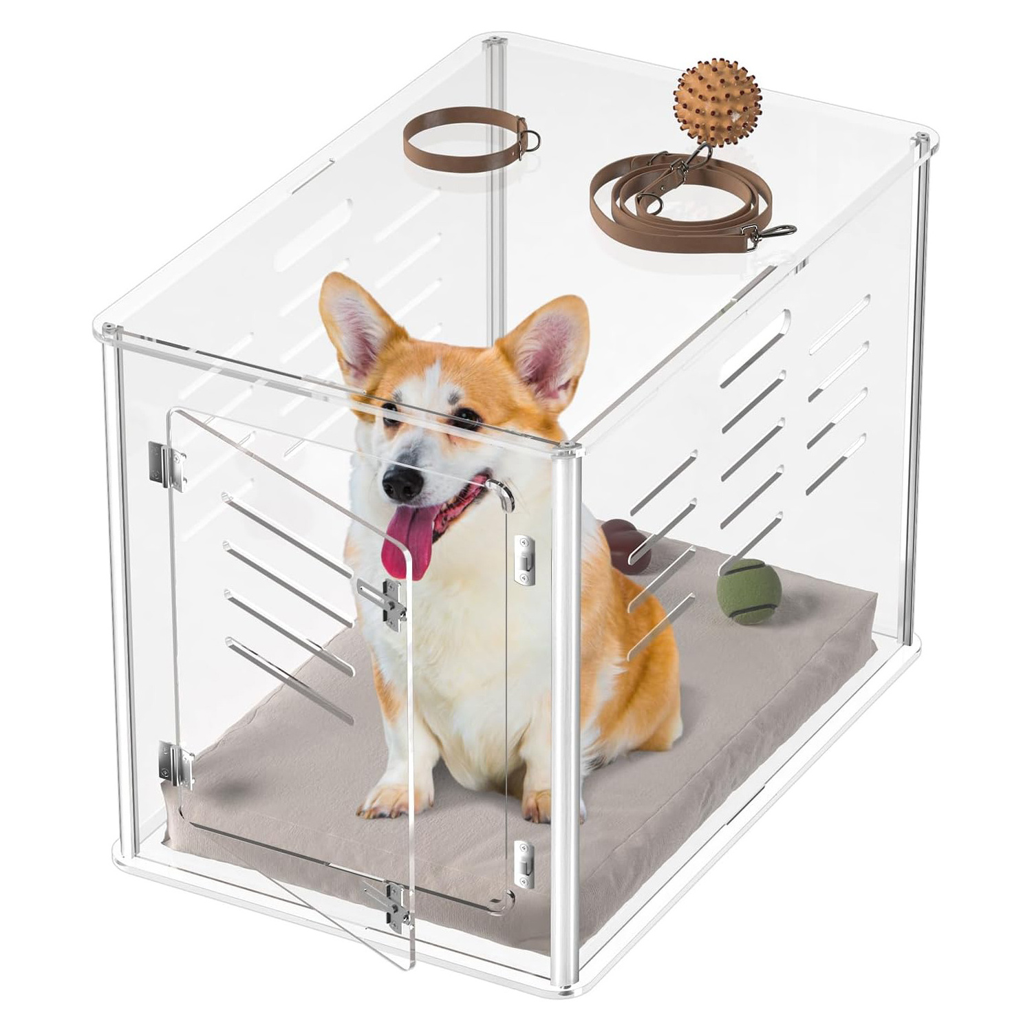 Acrylic Beds For Puppies Kittens Small Crate Cage Clear Acrylic Dog And Cat Bed Custom Acrylic Pet Beds Luxury