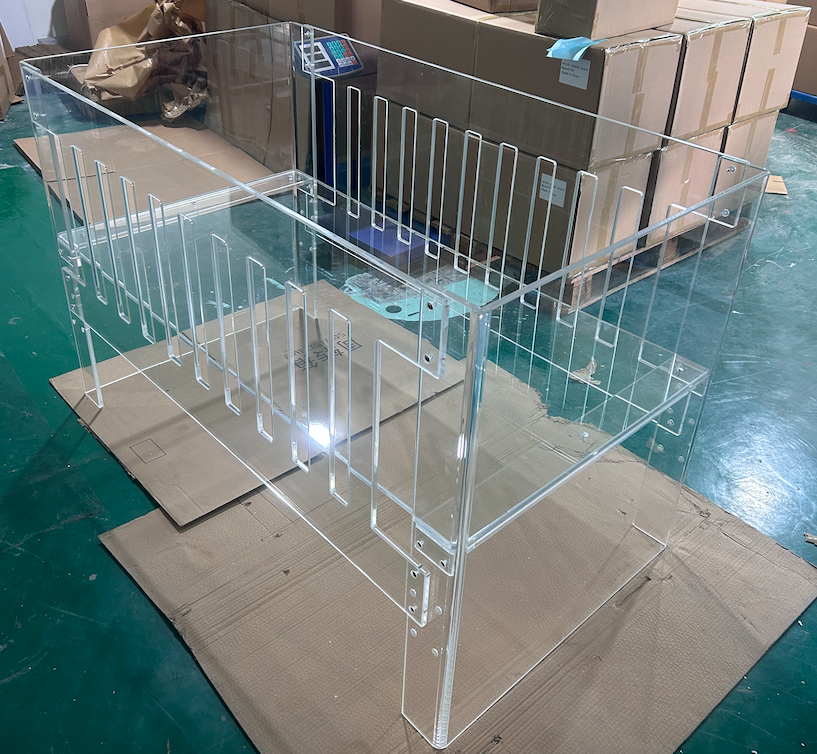 luxury clear Acrylic Baby cot bed crib Factory Custom Acrylic Baby crib bed lucite Crib baby bed Unassembled without mattress