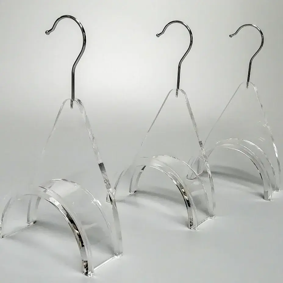 Luxury Acrylic Hat And Bag Holder Hanger Hook Closet Storage Organization Display Wholesale Acrylic Handbag Hangers