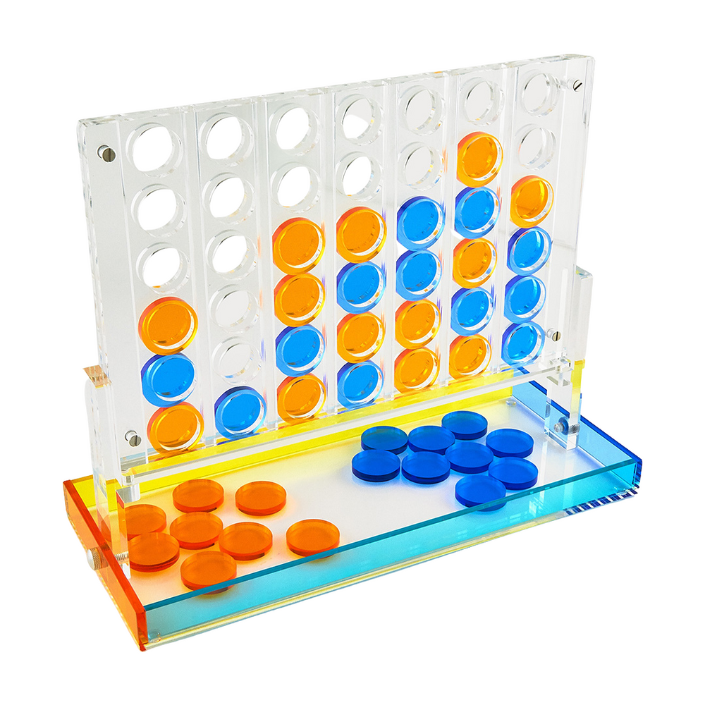 Luxe Acrylic Four In A Row Game Modern Acrylic Connect 4 Games Enjoyable Gift For All Ages