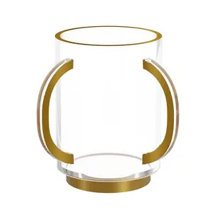 Judaica Acrylic Raised Wash Cup Feldart mug Factory Custom Shabbat Lucite Jewish washing cup with two handles Pesach Waterdale