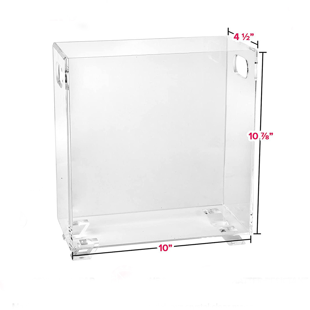 Clear Acrylic Magazine Holder Rack With 4 Legs Custom Acrylic Magazine Holder