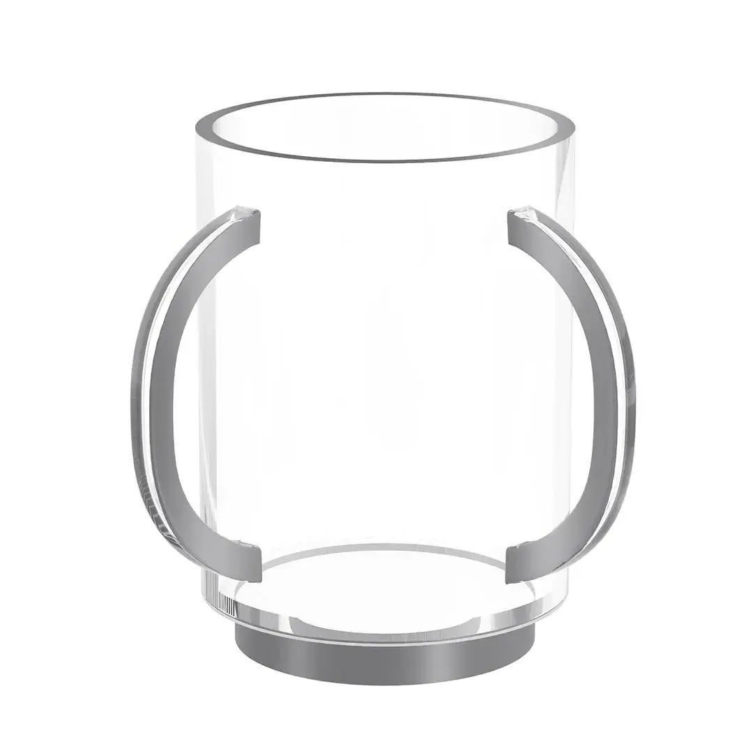 Judaica Acrylic Raised Wash Cup Feldart mug Factory Custom Shabbat Lucite Jewish washing cup with two handles Pesach Waterdale