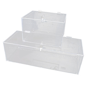 Clear Reptile Snake Display Case Custom Reptile Display Acrylic Box