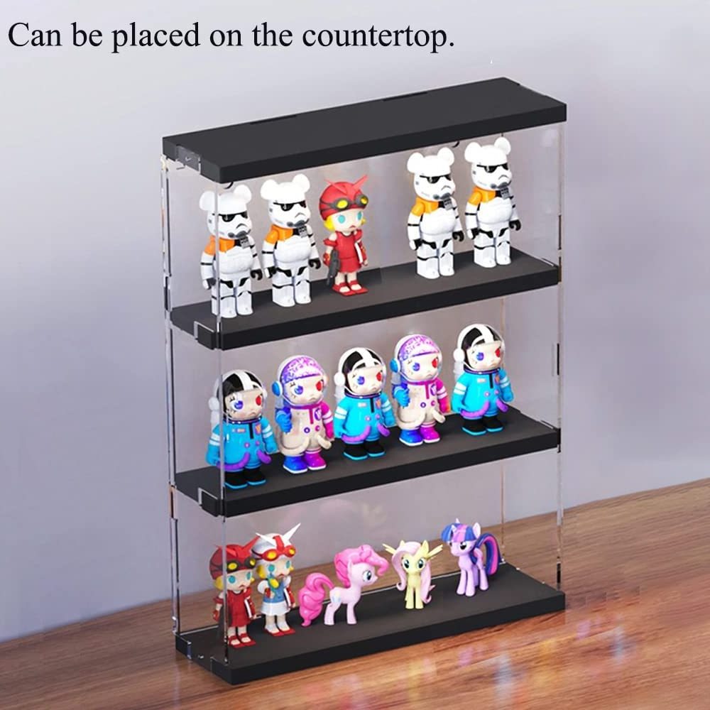 Acrylic display cabinet wall-mounted Funko POP shelf transparent display cabinet with sliding door for action character