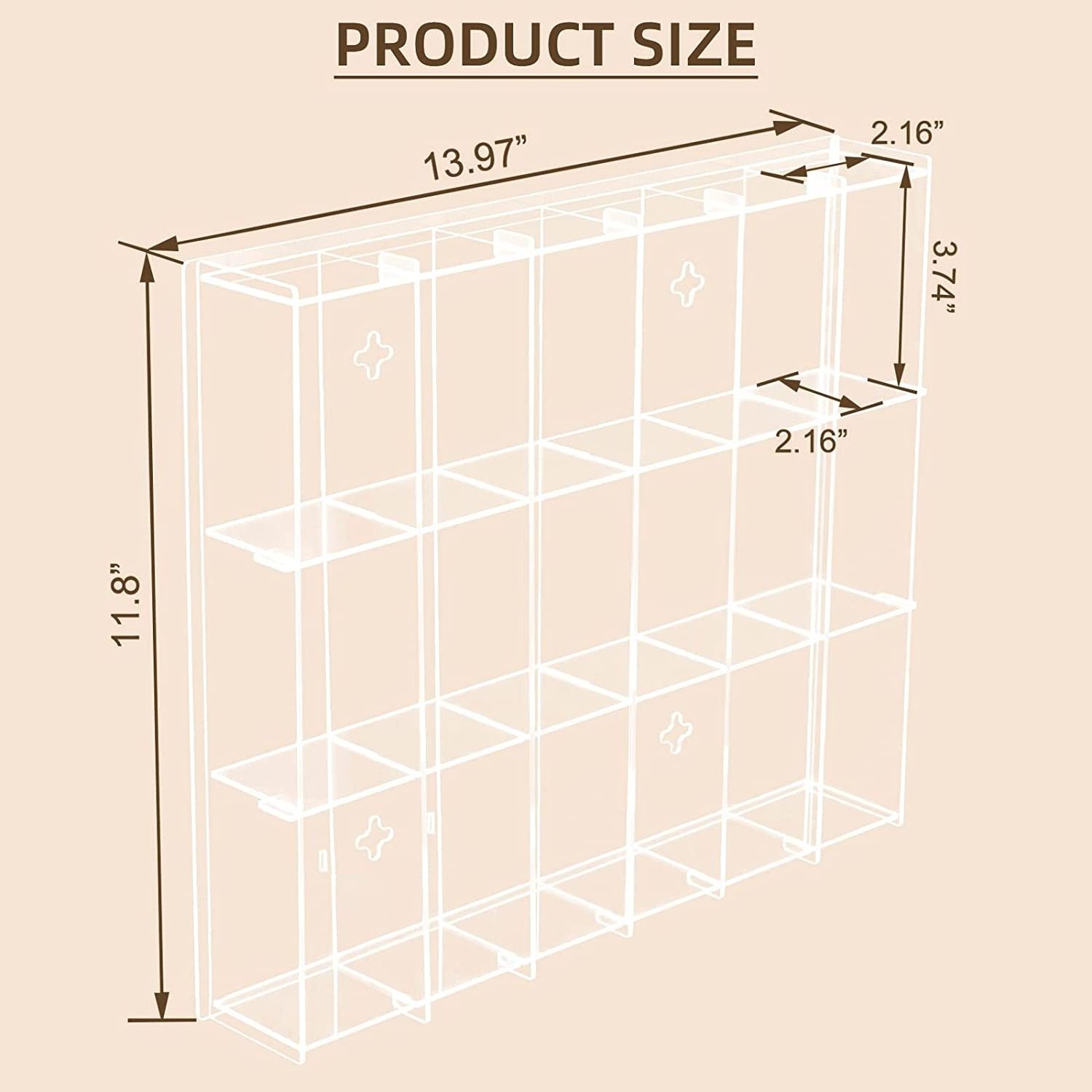 Wall Diecast Model Car Cabinet Acrylic 1/64 Scale Toy Cars Wheels Matchbox Display Case Stand