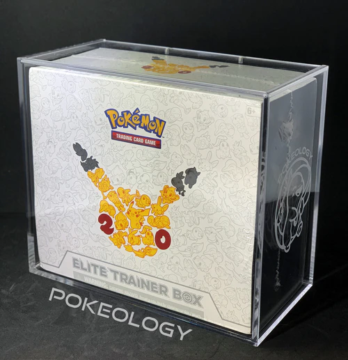 Wholesale ETB Acrylic Booster Box Display Case Box Acrylic Case Trainer Box With Sliding Lid