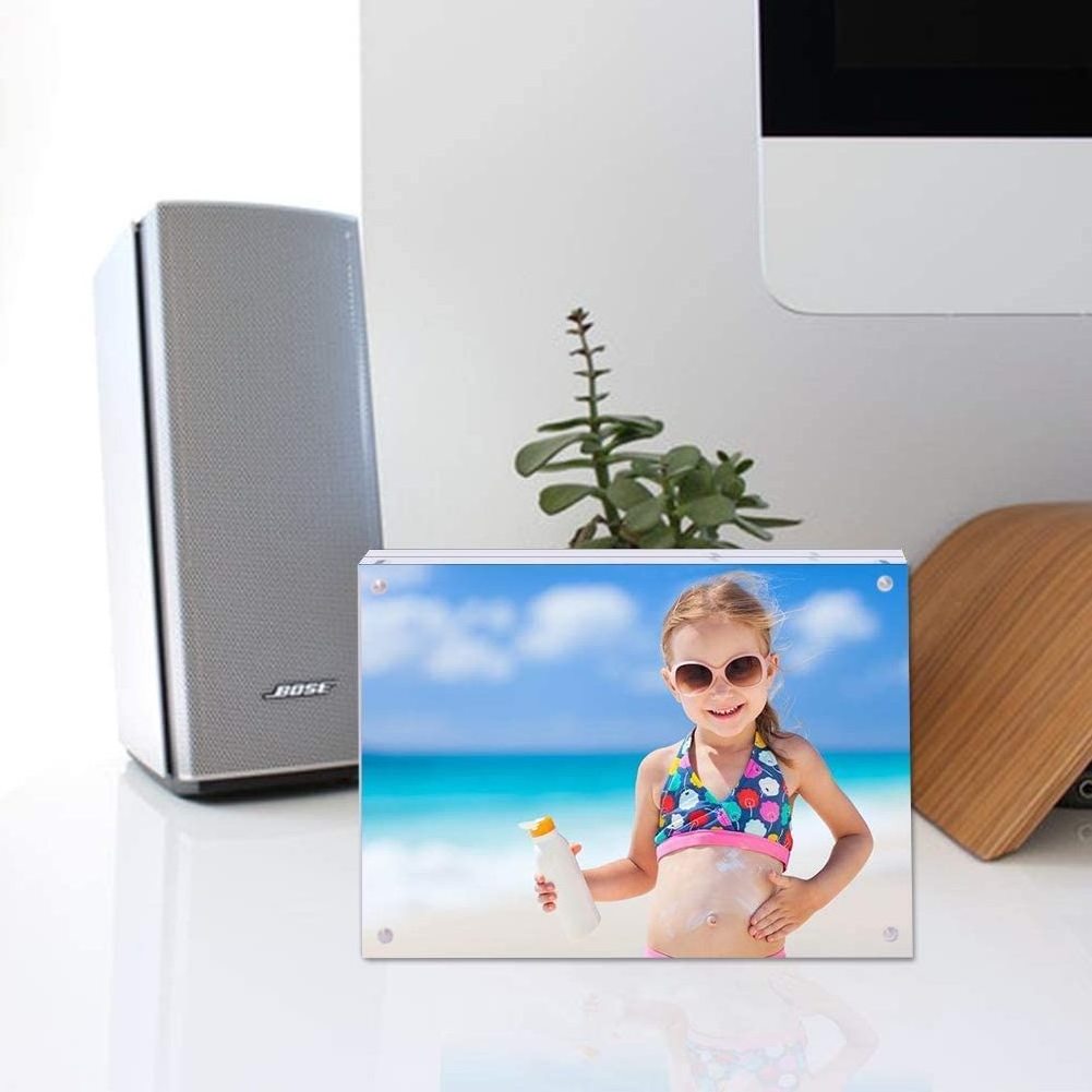 Custom Clear 11x17 8.5x11 8x10 6x8 5x7 4x6 Inches Sizes Acrylic Strong Magnetic Photo Pictures Frame