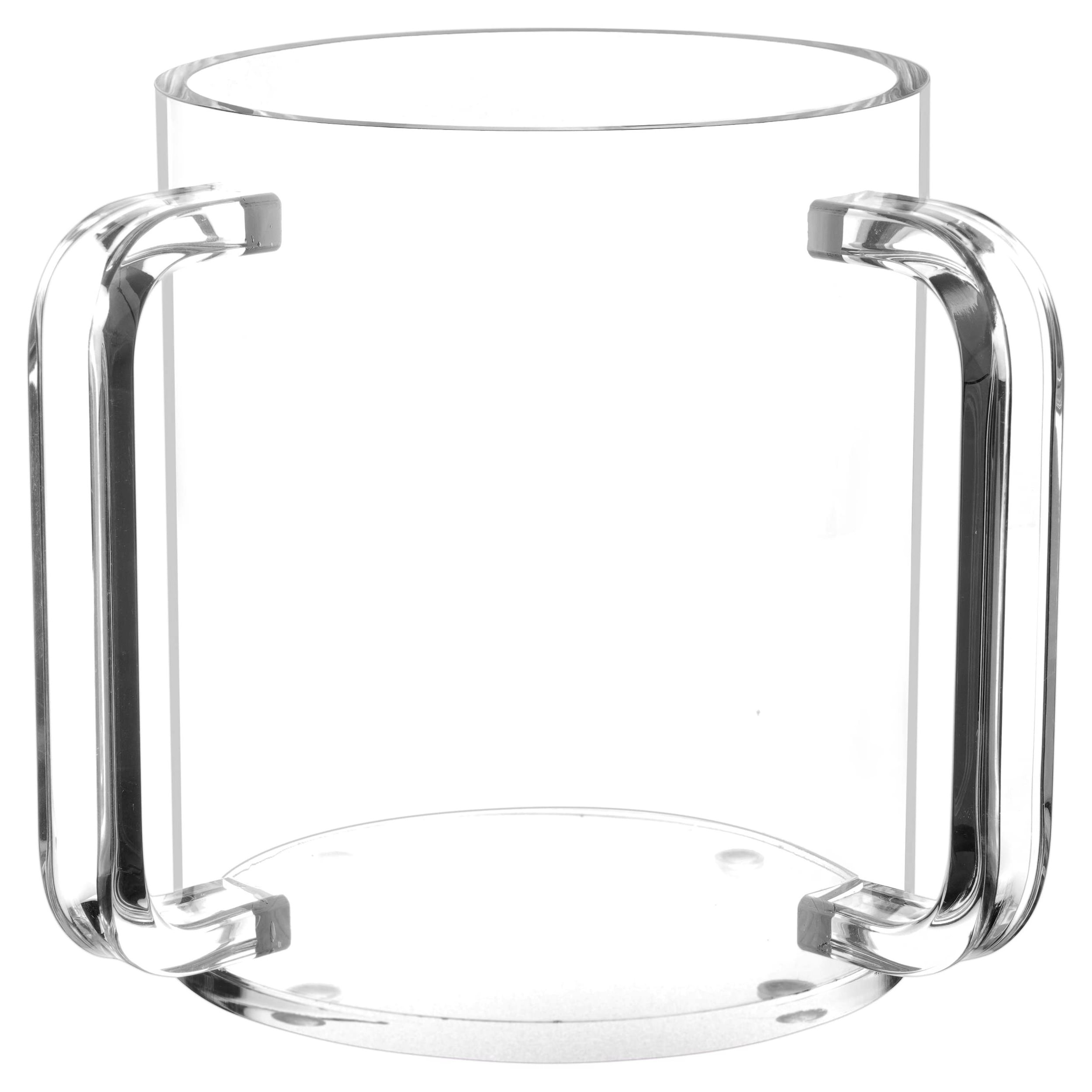 Wholesale custom lucite hand washing cup jewish acrylic Judaica cup with colored handle