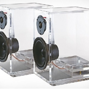 Yageli custom size transparent clear acrylic speaker stand box