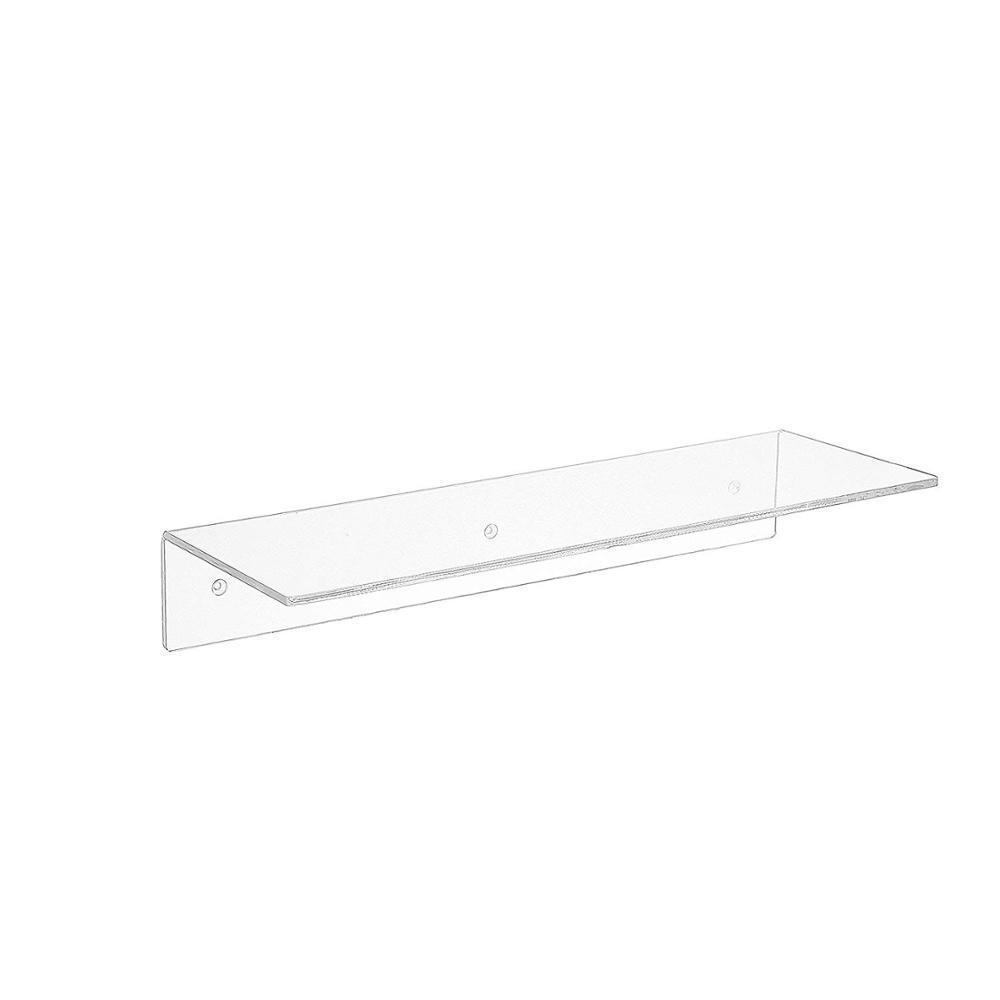 Customized acrylic wall shoes display stand clear plexiglass wall mount shelf