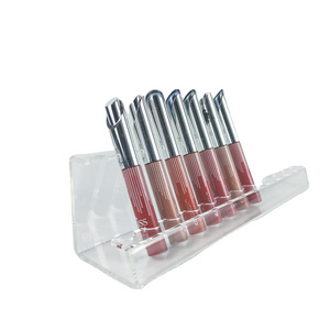 Yageli China new transparent clear acrylic lipstick lip gloss makeup brush pen holder display stand for retail stores