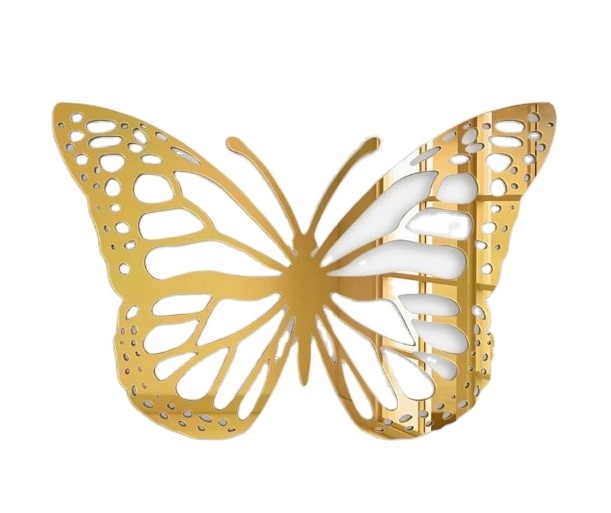 Wholesale Price Butterfly Acrylic Wall Art Girls Decor Dorm Room Kids Home Room Decor