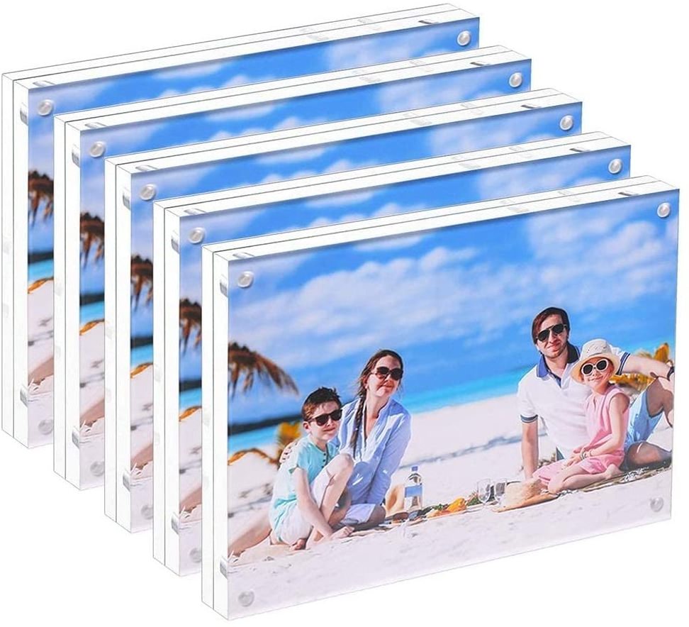 Custom Clear 11x17 8.5x11 8x10 6x8 5x7 4x6 Inches Sizes Acrylic Strong Magnetic Photo Pictures Frame