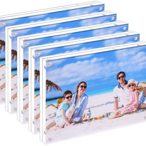 Custom Clear 11x17 8.5x11 8x10 6x8 5x7 4x6 Inches Sizes Acrylic Strong Magnetic Photo Pictures Frame