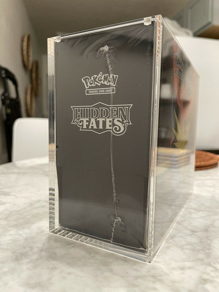 Wholesale ETB Acrylic Booster Box Display Case Box Acrylic Case Trainer Box With Sliding Lid