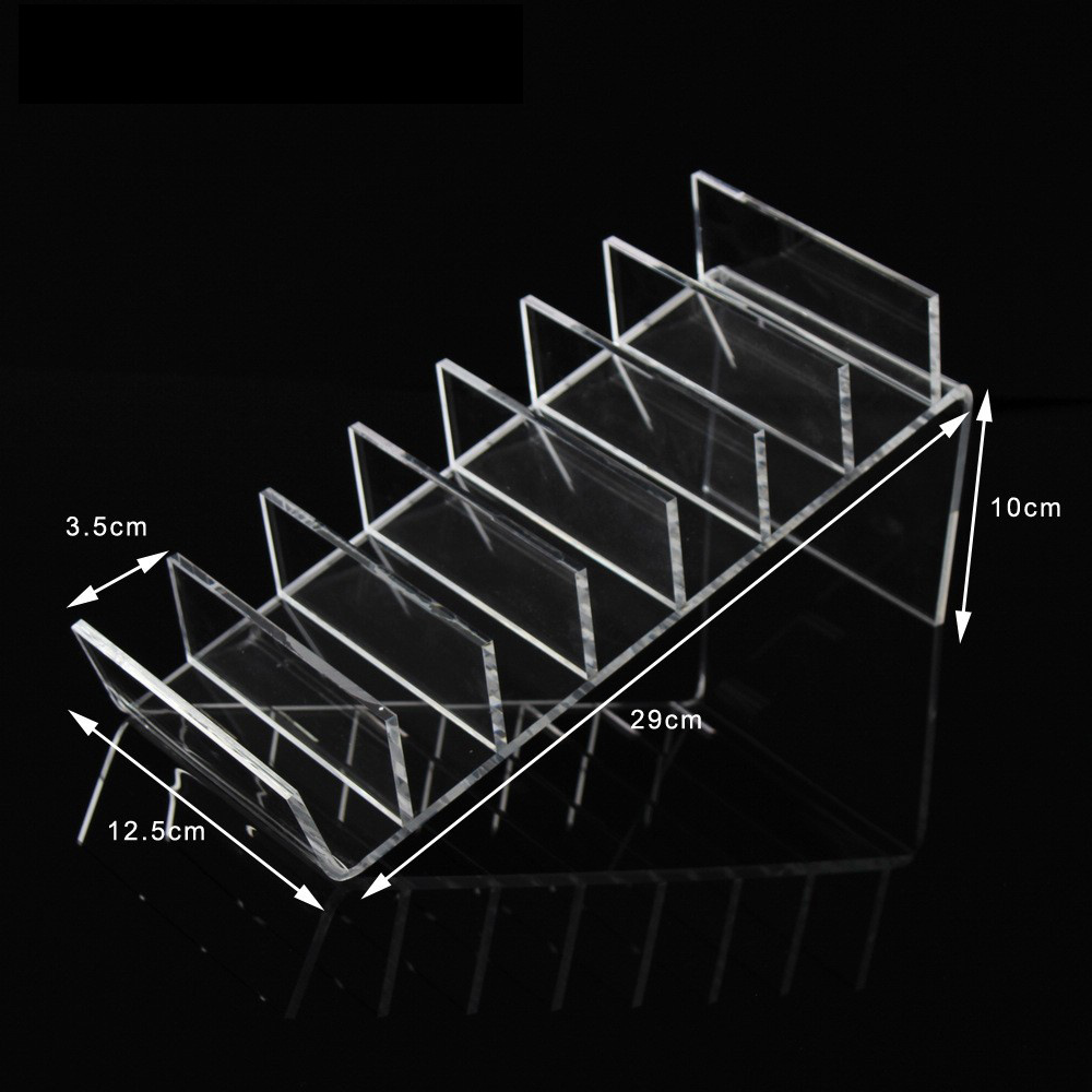 Yageli new design factory wholesale cheap black custom acrylic countertop purse wallet display rack