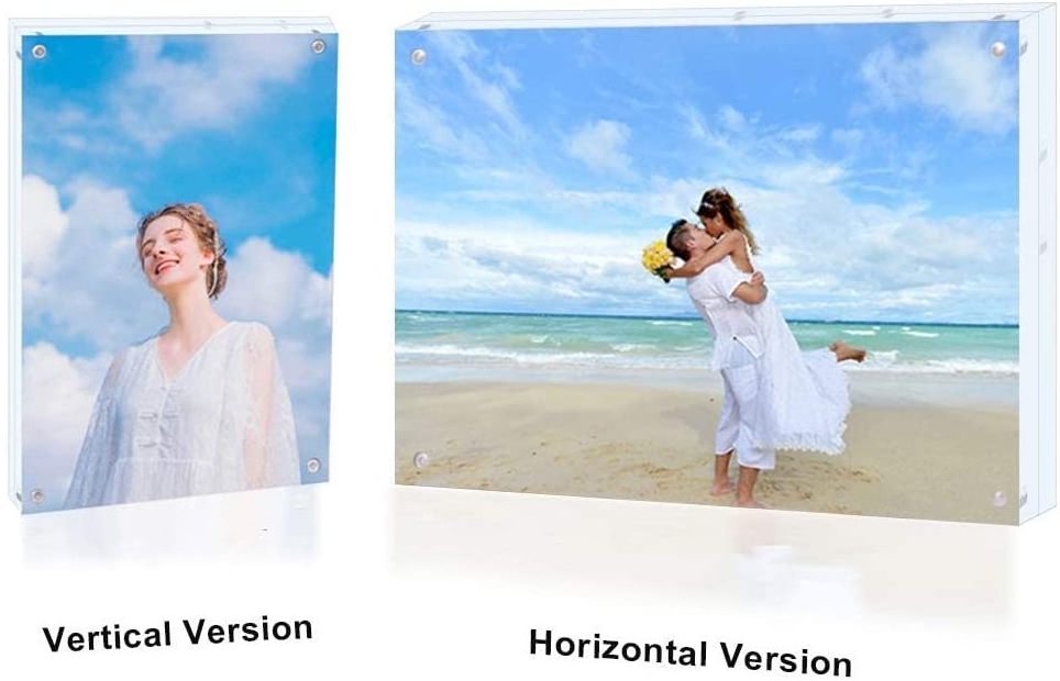 Custom Clear 11x17 8.5x11 8x10 6x8 5x7 4x6 Inches Sizes Acrylic Strong Magnetic Photo Pictures Frame