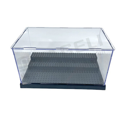 Wholesale Custom Clear Acrylic Figure Display case for Legos Minifigures Acrylic Display Box