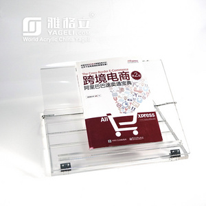 Acrylic Jewish Foldable Lucite Shtender for Reading Books Acrylic Open Book Display Stand