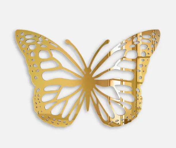 Wholesale Price Butterfly Acrylic Wall Art Girls Decor Dorm Room Kids Home Room Decor