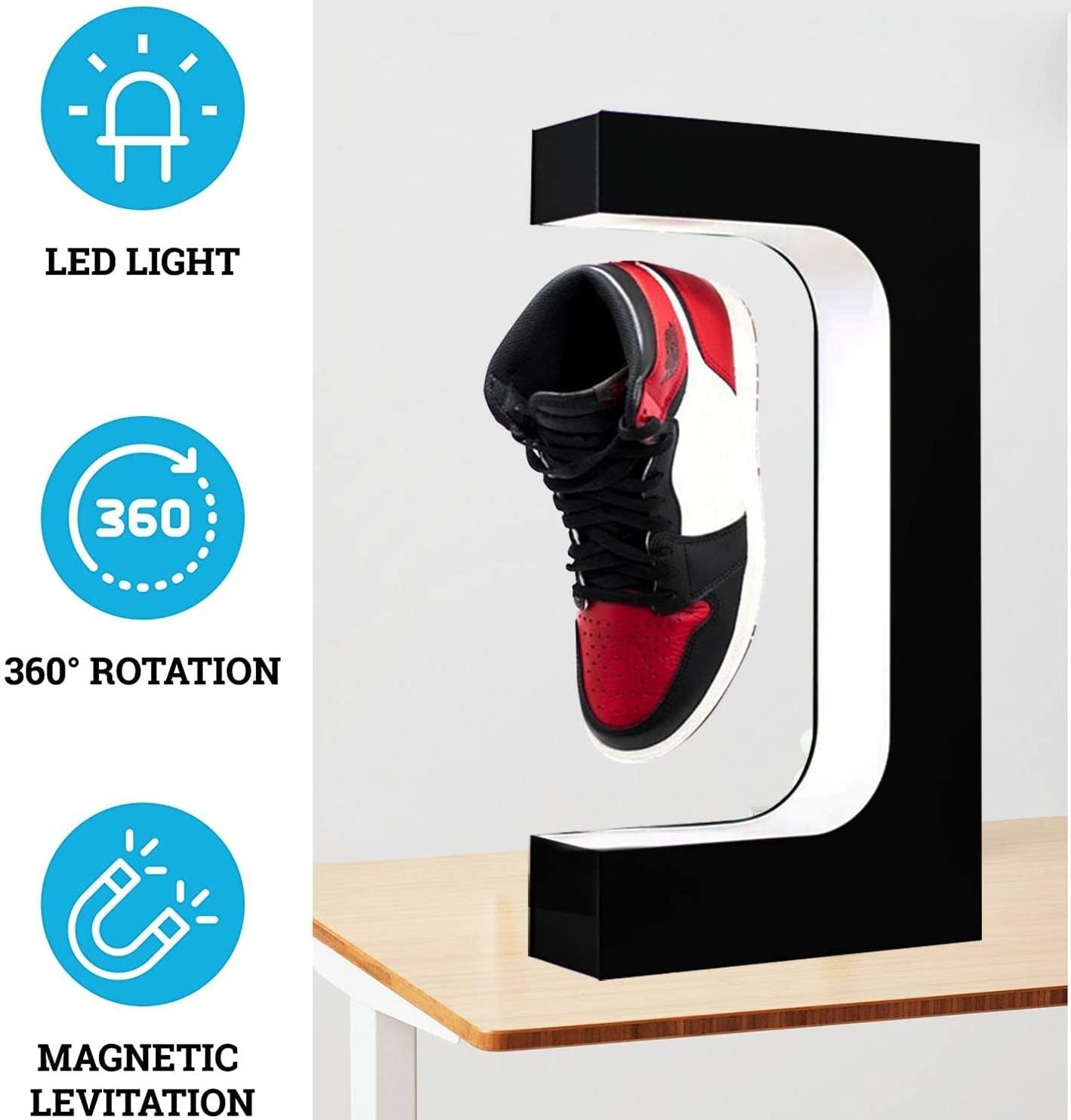 acrylic Levitating Shoe Display Floating Shelf Magnetic Perfect shoes Gifts